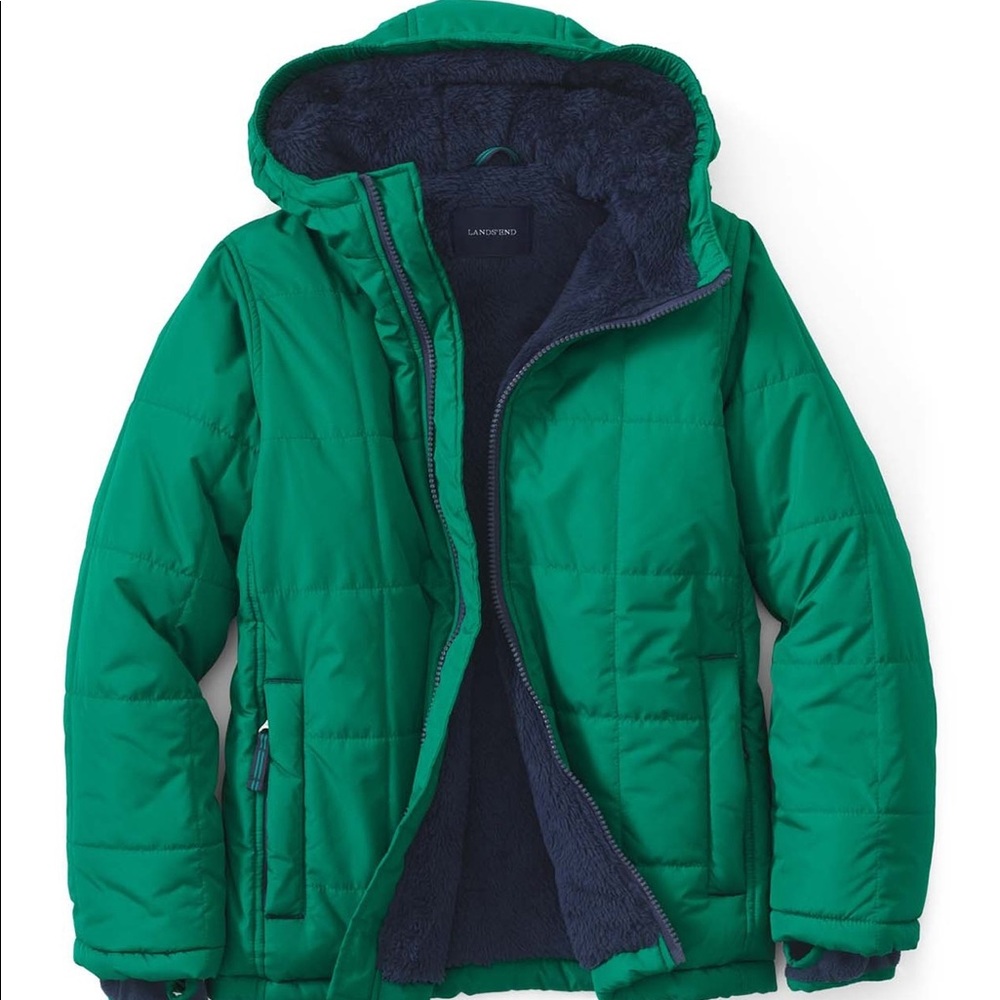 Lands’ End Toddler 3T Fleece Lined Jacket